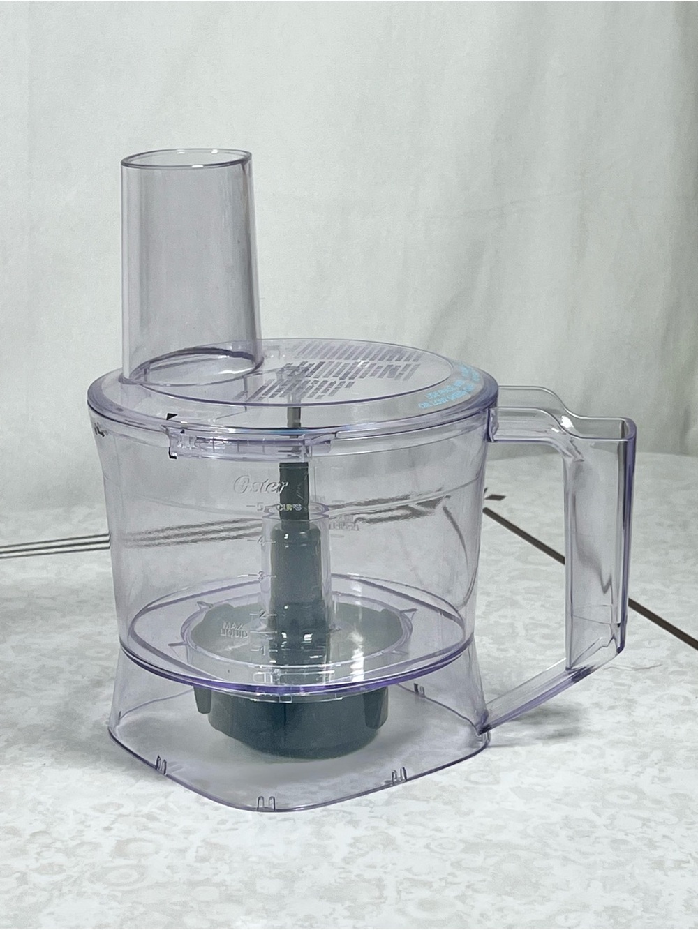 Oster 5 Cup Food Processor Bowl with Lid Chute Replacement Parts Only Clear OEM